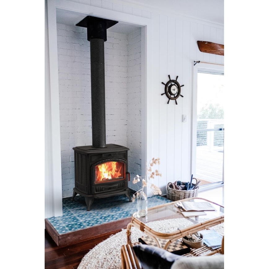 Kratki - Cast-iron fireplace 8kW 130mm