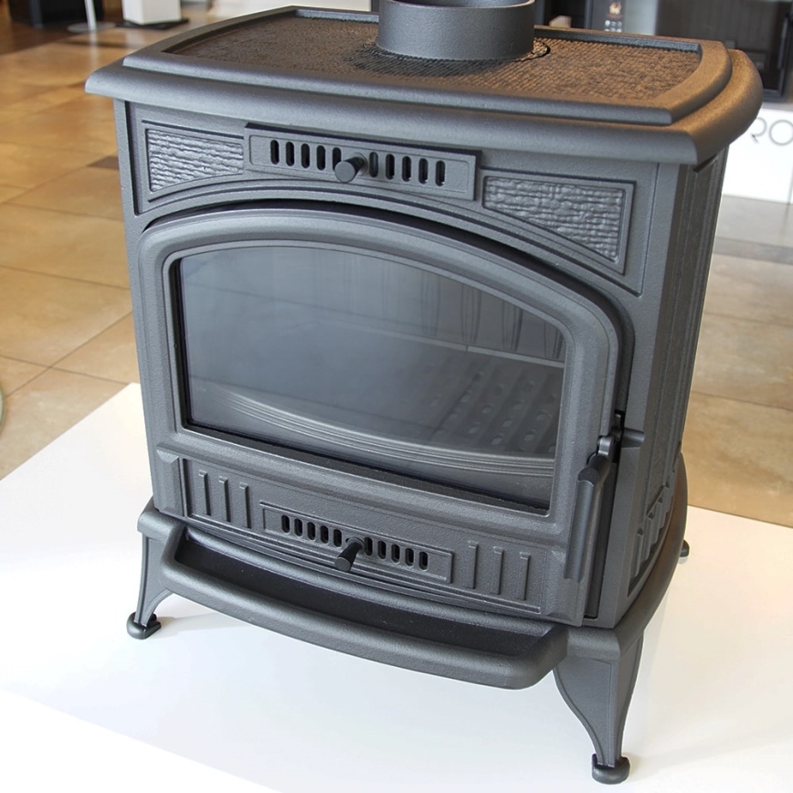 Kratki - Cast-iron fireplace 8kW 130mm