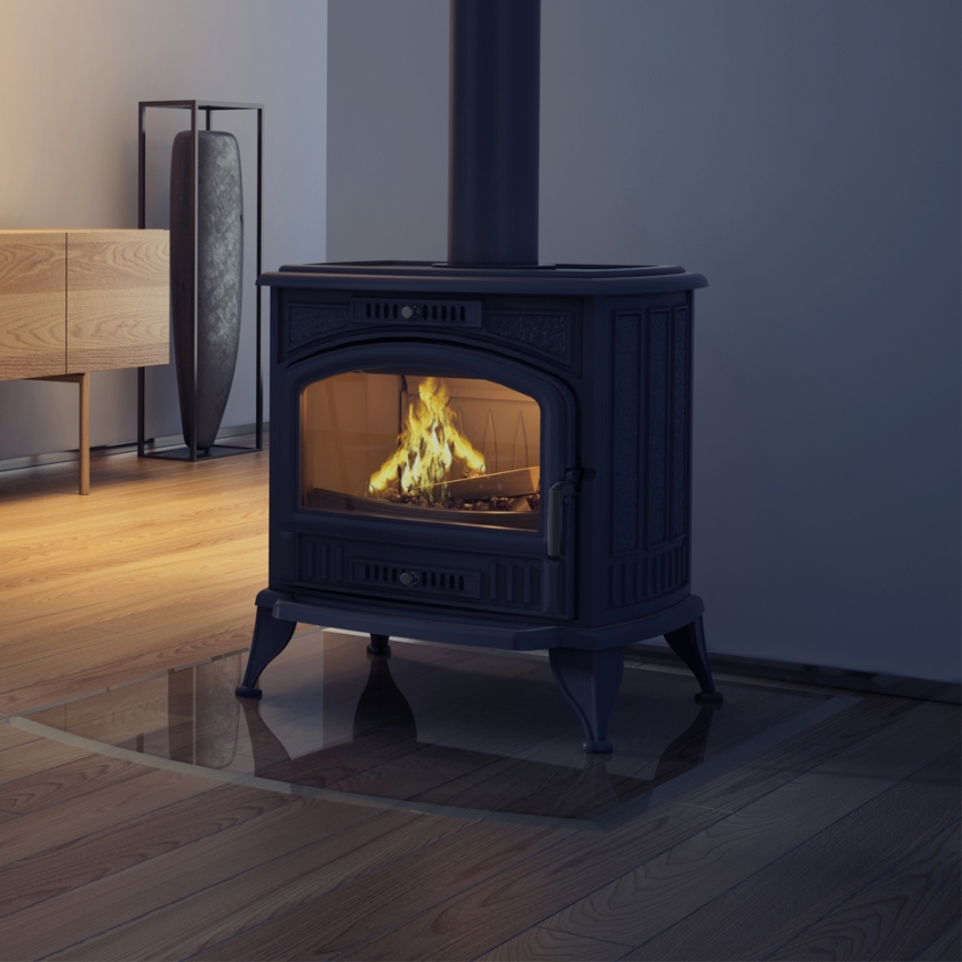Kratki - Cast-iron fireplace 8kW 150mm