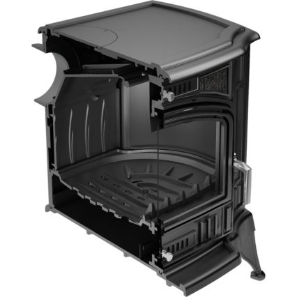 Kratki - Öppen spis i gjutjärn 10kW 150mm