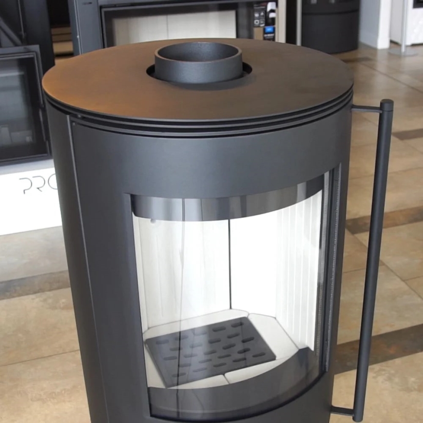 Kratki - Öppen spis i stål 9kW 150mm