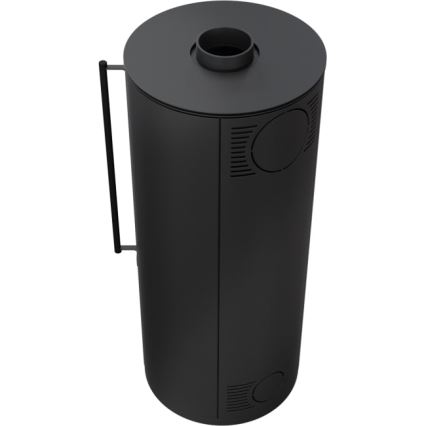 Kratki - Öppen spis i stål 9kW 150mm