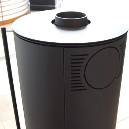 Kratki - Öppen spis i stål 9kW 150mm
