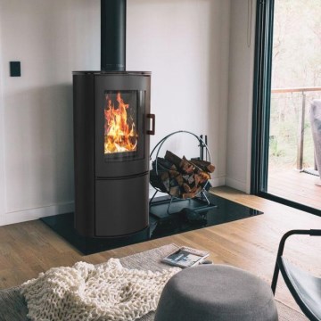 Kratki - Öppen spis i stål 8kW 150mm