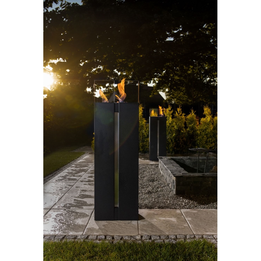 Kratki - BIO eldstad 113,6x35,9 cm 2kW svart