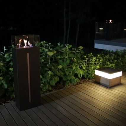 Kratki - BIO eldstad 113,6x35,9 cm 2kW svart