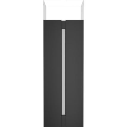 Kratki - BIO eldstad 113,6x35,9 cm 2kW svart