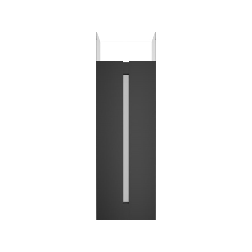 Kratki - BIO eldstad 113,6x35,9 cm 2kW svart