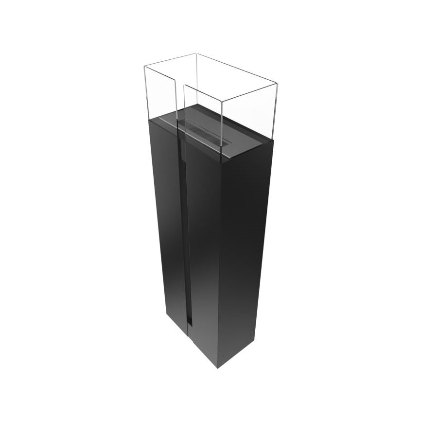 Kratki - BIO eldstad 113,6x35,9 cm 2kW svart