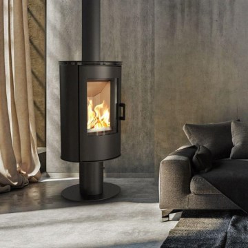 Kratki - Steel fireplace 8kW 150mm