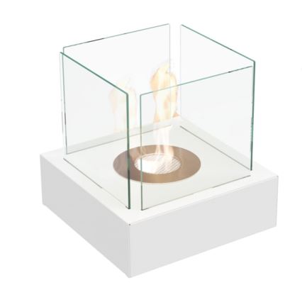 Kratki - BIO eldstad 30,3x30 cm 1kW vit