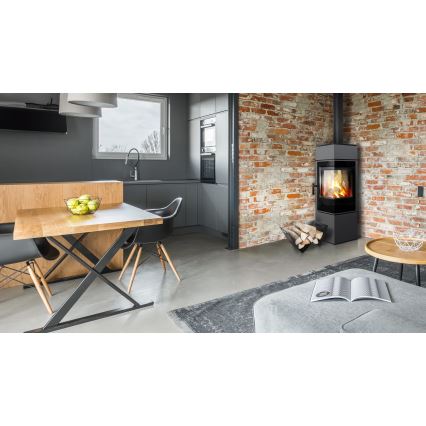 Kratki - Steel fireplace 8kW 150mm