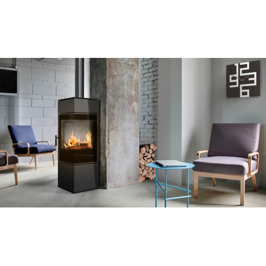 Kratki - Steel fireplace 8kW 150mm
