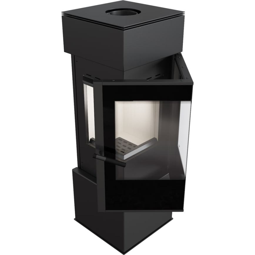 Kratki - Steel fireplace 8kW 150mm