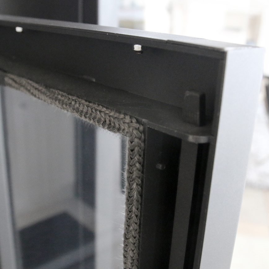 Kratki - Steel fireplace 8kW 150mm