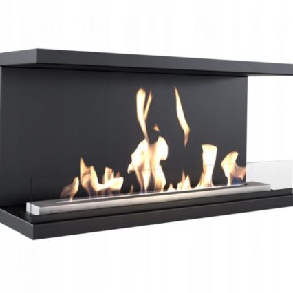 Kratki - Inbyggd BIO eldstad 50x100 cm 7kW svart
