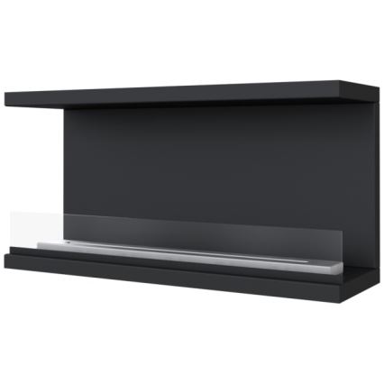 Kratki - Inbyggd BIO eldstad 50x100 cm 7kW svart