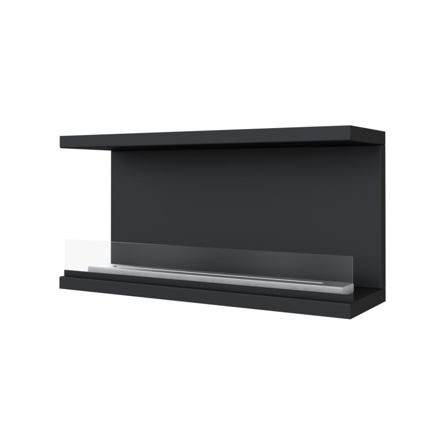 Kratki - Inbyggd BIO eldstad 50x100 cm 7kW svart