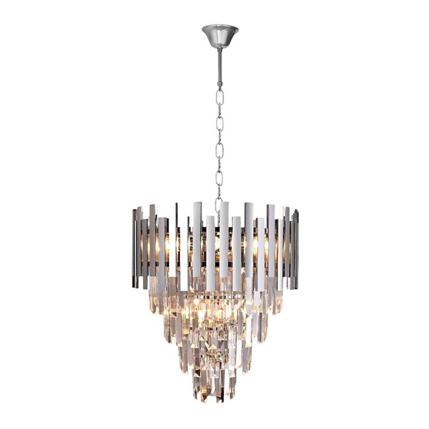 Kristallkrona med kedja ASPEN 9xE14/40W/230V