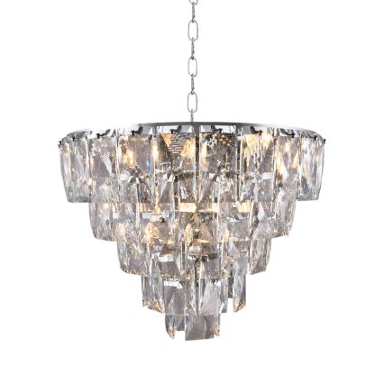 Kristallkrona med kedja CHELSEA 6xE14/40W/230V