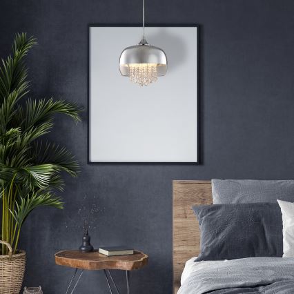 Kristallkrona med snöre LUNA 1×E14/40W/230V
