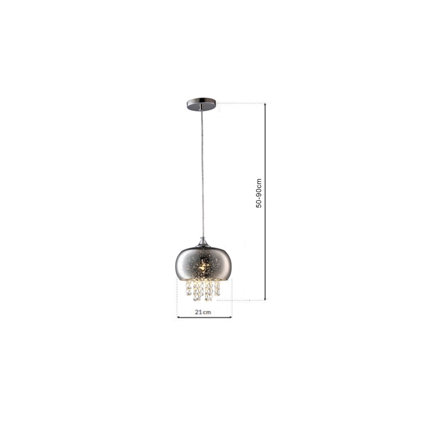 Kristallkrona med snöre STARLIGHT 1xE14/40W/230V