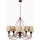 Kronlampa Classic 5xE14/40W/230V bronze/beige