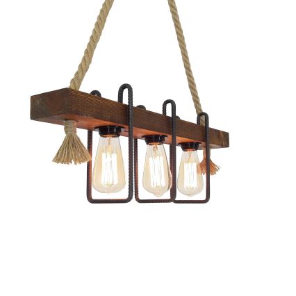Kronlampa KUTUK 3xE27/40W/230V borovi