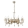 Kronlampa med kedja CASTRO 8xE14/40W/230V guld