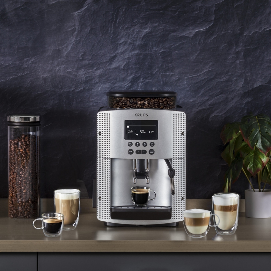 Krups - Automatisk kaffemaskin ESSENTIAL 1450W/230V silver