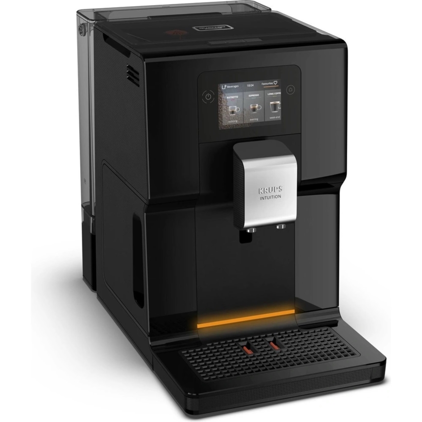 Krups - Automatisk kaffemaskin med mjölkbehållare INTUITION PREFERENCE 1450W/230V svart