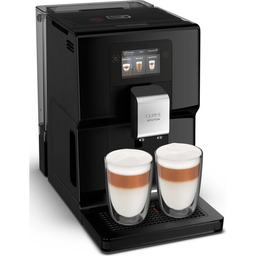 Krups - Automatisk kaffemaskin med mjölkbehållare INTUITION PREFERENCE 1450W/230V svart