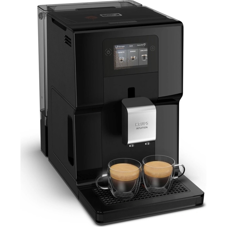 Krups - Automatisk kaffemaskin med mjölkbehållare INTUITION PREFERENCE 1450W/230V svart