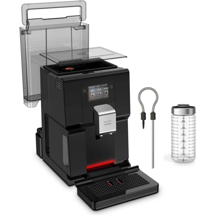 Krups - Automatisk kaffemaskin med mjölkbehållare INTUITION PREFERENCE 1450W/230V svart