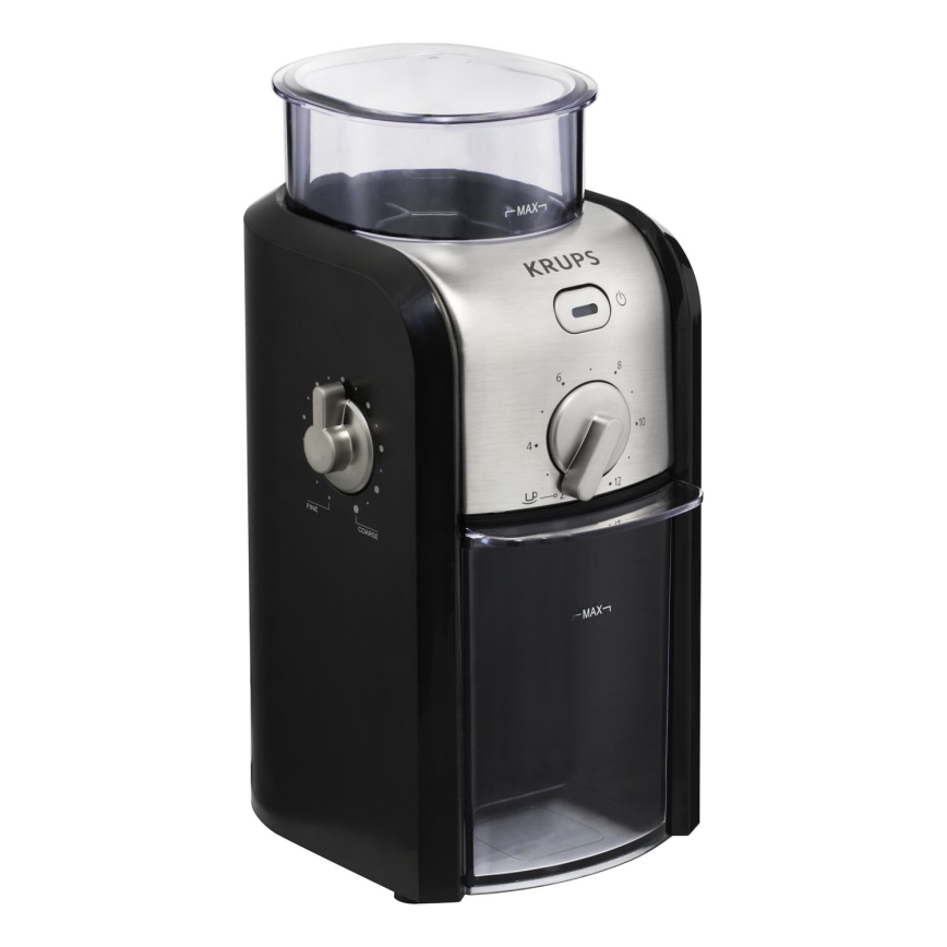 Krups - Elektrisk kaffebönkvarn 110W/230V rostfri/svart