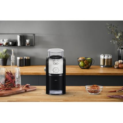 Krups - Elektrisk kaffebönkvarn 110W/230V rostfri/svart