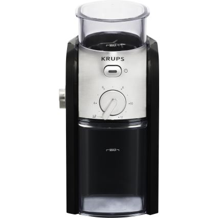 Krups - Elektrisk kaffebönkvarn 110W/230V rostfri/svart