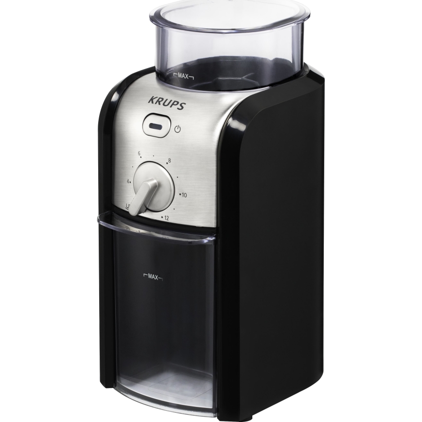 Krups - Elektrisk kaffebönkvarn 110W/230V rostfri/svart