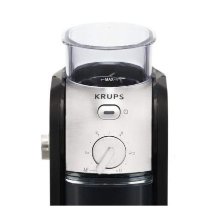Krups - Elektrisk kaffebönkvarn 110W/230V rostfri/svart