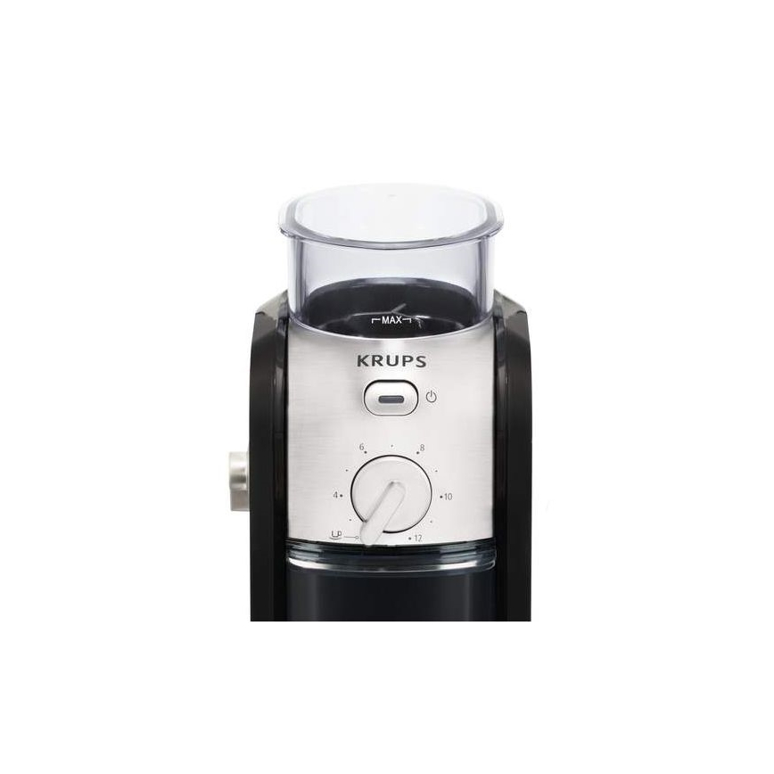 Krups - Elektrisk kaffebönkvarn 110W/230V rostfri/svart