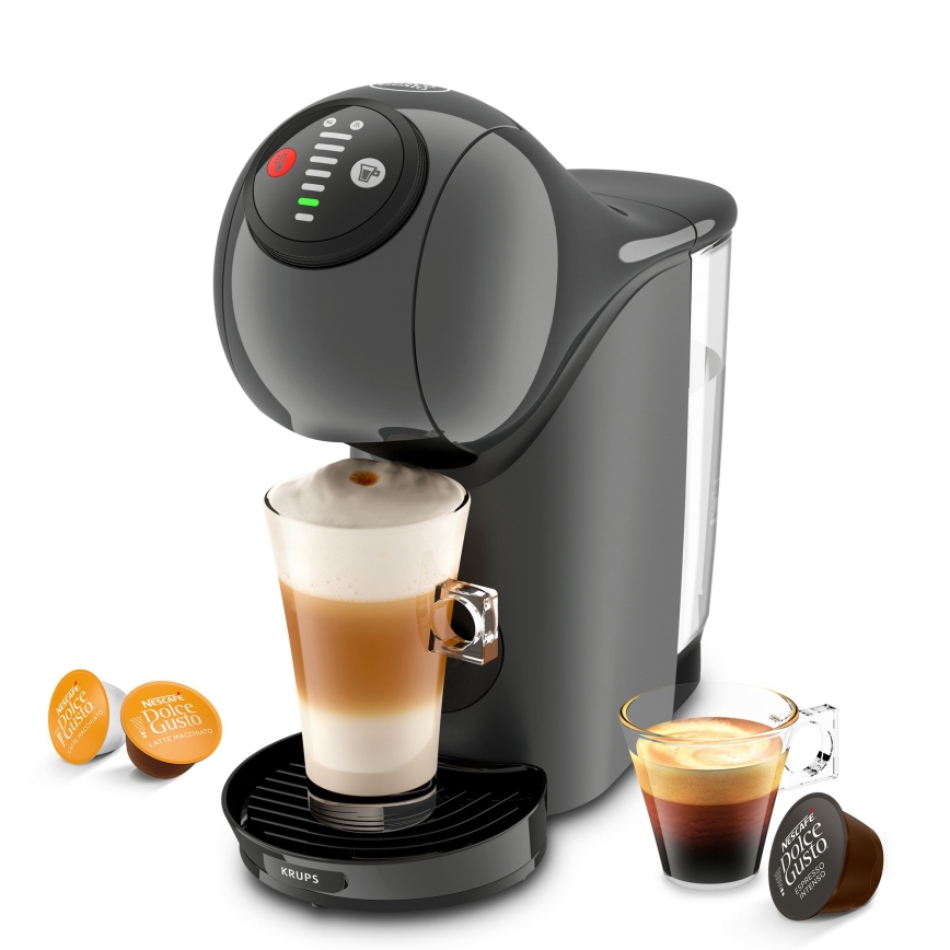 Krups - Kapsel kaffemaskin NESCAFÉ DOLCE GUSTO GENIO S 1500W antracit