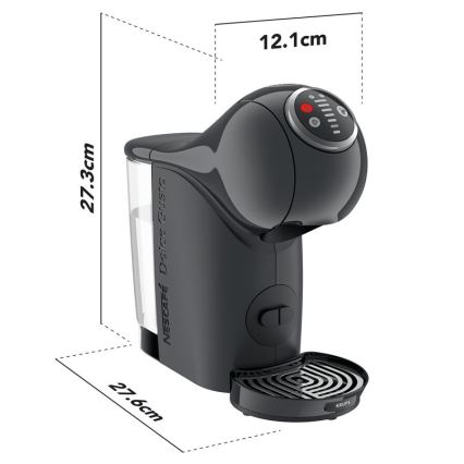 Krups - Kapsel kaffemaskin NESCAFÉ DOLCE GUSTO GENIO S 1500W antracit