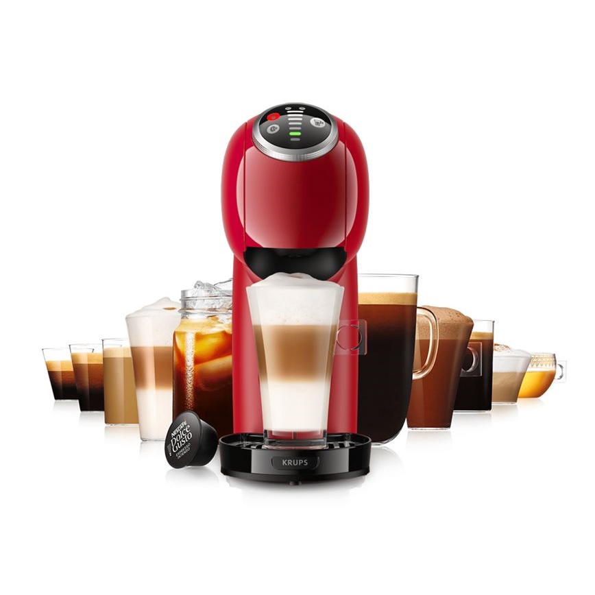 Krups - Kapsel kaffemaskin NESCAFÉ DOLCE GUSTO GENIO S PLUS 1500W röd