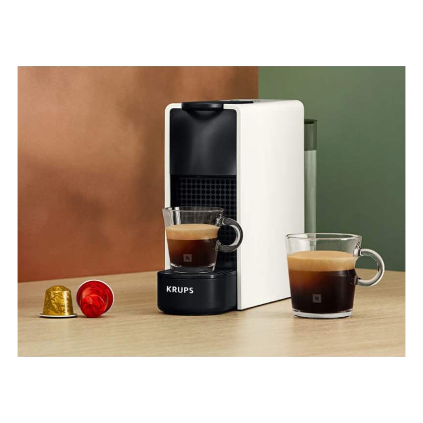 Krups - Kapsel kaffemaskin NESPRESSO Essenza mini 1310W/230V vit