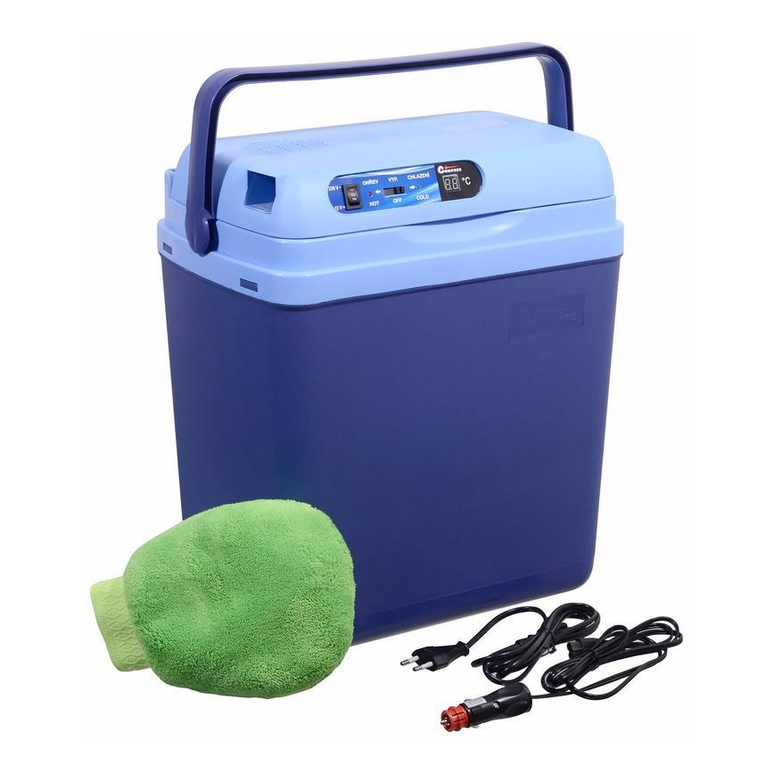 Kylbox med display 48W/230/12V 25 l blå