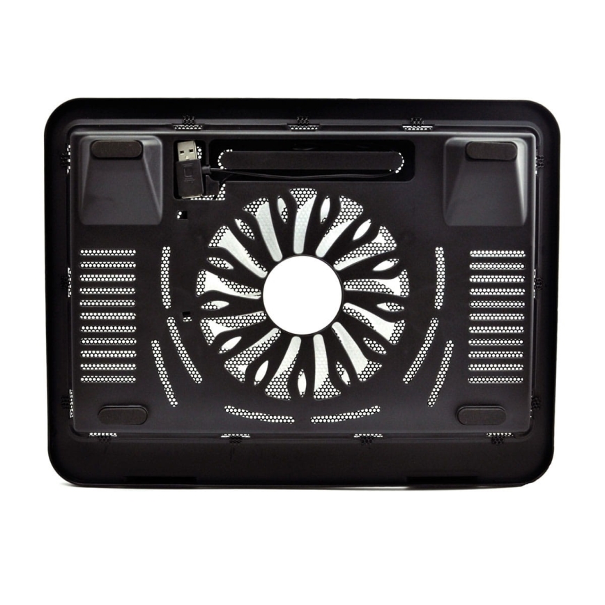 Kylplatta för laptop 1x fläkt 1xUSB svart