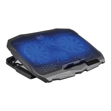 Kylplatta för laptop 4x fläkt 2xUSB svart