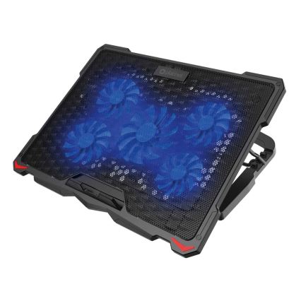 Kylplatta för laptop 5x fläkt 2xUSB svart