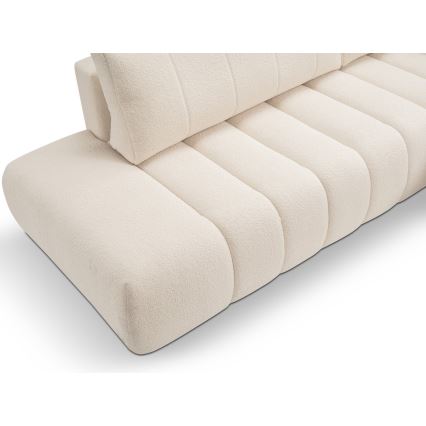L-formad hörnbäddsoffa med förvaringsutrymme DESIO rätt beige