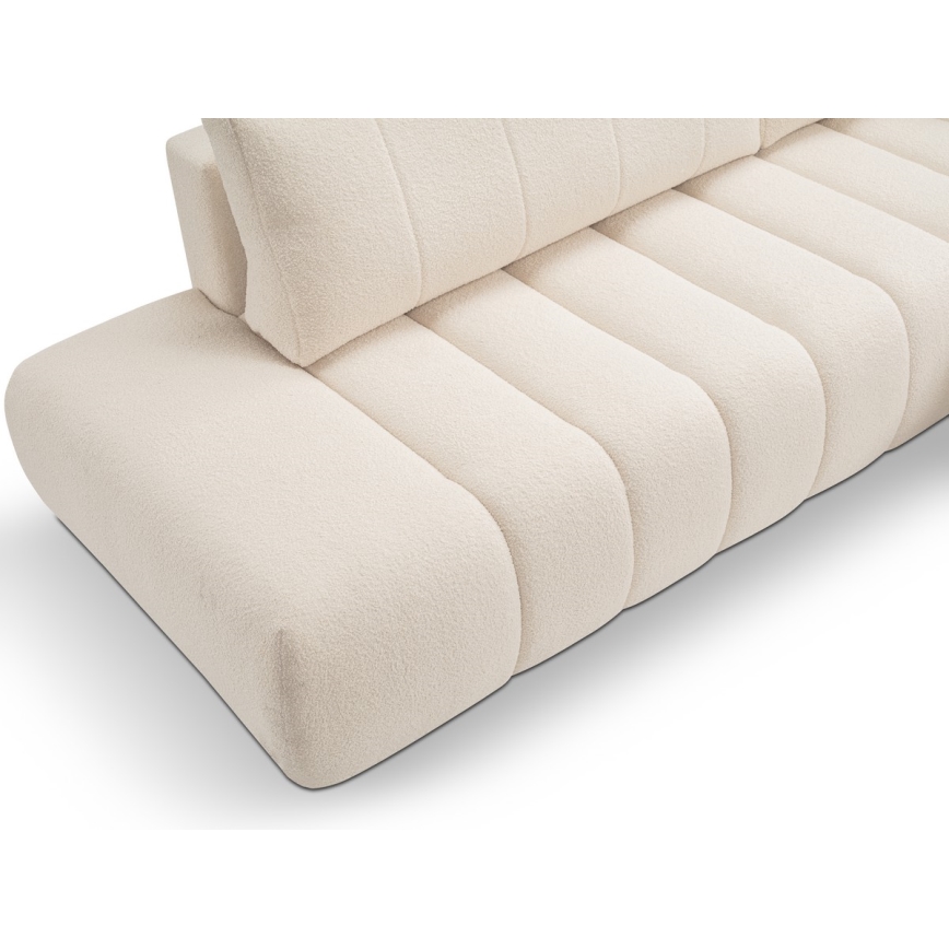 L-formad hörnbäddsoffa med förvaringsutrymme DESIO rätt beige